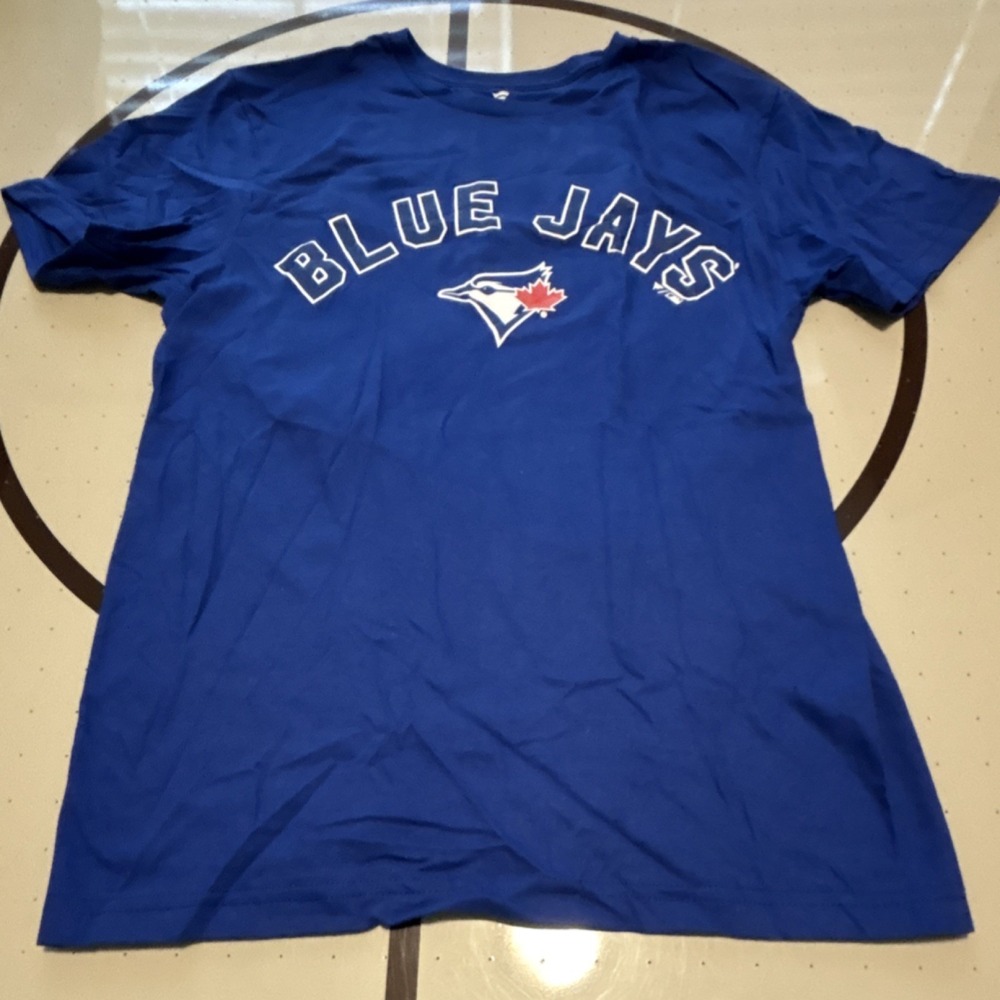 Fanatics Toronto Blue Jays MLB Schneider 36 T-Shirt Blue Baseball Size S